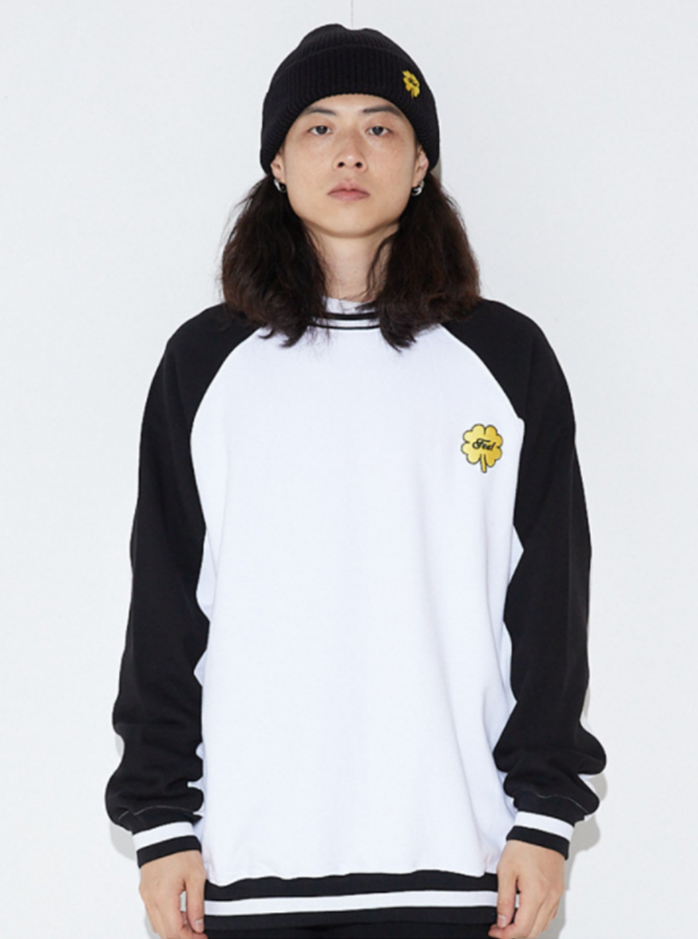 FEEL ENUFF (フィールイナフ) CLOVER CREWNECK / WHITE