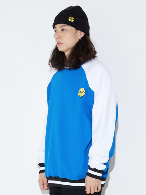 FEEL ENUFF (フィールイナフ) CLOVER CREWNECK / BLUE