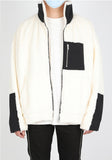 ランベルシオ(LANG VERSIO) 324 WH&BK fleece jacket