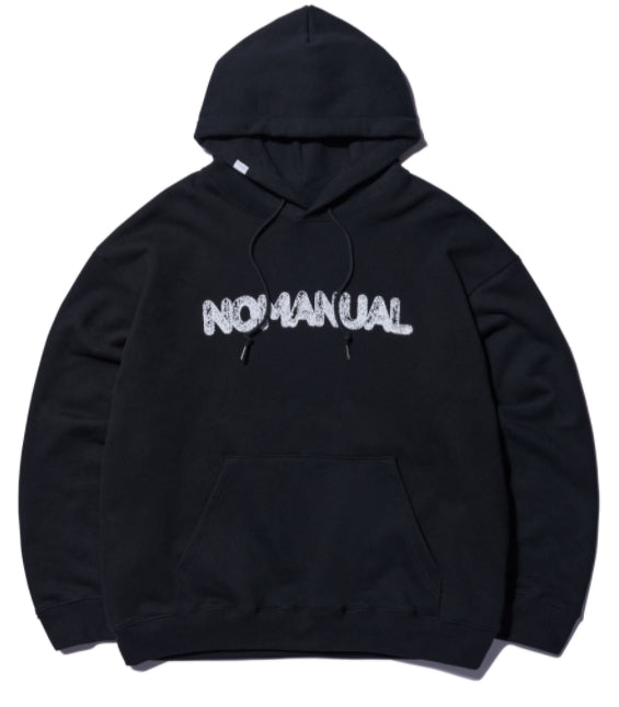 NOMANUAL(ノーマニュアル) H.L HOODIE - BLACK