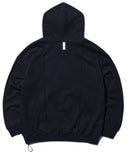 NOMANUAL(ノーマニュアル) PINTUCK HOODIE - BLACK