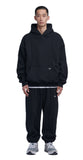 NOMANUAL(ノーマニュアル) PINTUCK HOODIE - BLACK