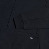 NOMANUAL(ノーマニュアル) PINTUCK HOODIE - BLACK