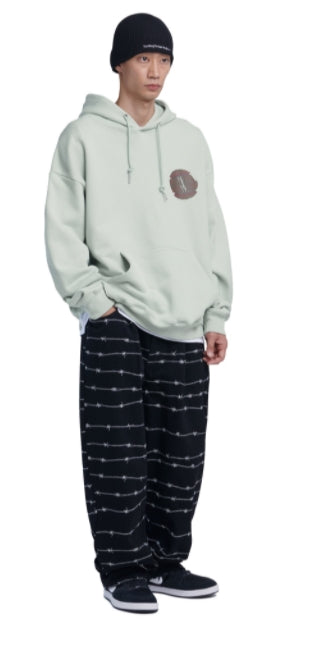 NOMANUAL(ノーマニュアル) H.S LOGO HOODIE - LIGHT KHAKI