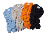 NOMANUAL(ノーマニュアル) PLAIN MOHAIR KNIT - BLACK
