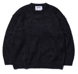 NOMANUAL(ノーマニュアル) PLAIN MOHAIR KNIT - BLACK