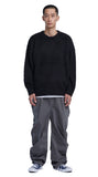NOMANUAL(ノーマニュアル) PLAIN MOHAIR KNIT - BLACK