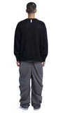 NOMANUAL(ノーマニュアル) PLAIN MOHAIR KNIT - BLACK