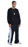 NOMANUAL(ノーマニュアル) PLAIN MOHAIR KNIT - BLACK