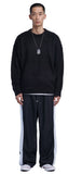 NOMANUAL(ノーマニュアル) PLAIN MOHAIR KNIT - BLACK