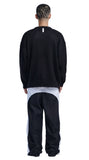 NOMANUAL(ノーマニュアル) PLAIN MOHAIR KNIT - BLACK