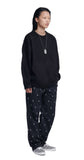 NOMANUAL(ノーマニュアル) PLAIN MOHAIR KNIT - BLACK