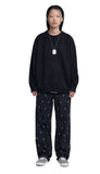 NOMANUAL(ノーマニュアル) PLAIN MOHAIR KNIT - BLACK