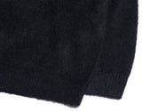 NOMANUAL(ノーマニュアル) PLAIN MOHAIR KNIT - BLACK