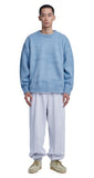 NOMANUAL(ノーマニュアル) PLAIN MOHAIR KNIT - BLUEGRAY