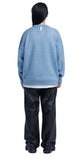 NOMANUAL(ノーマニュアル) PLAIN MOHAIR KNIT - BLUEGRAY