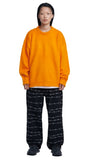 NOMANUAL(ノーマニュアル) PLAIN MOHAIR KNIT - ORANGE