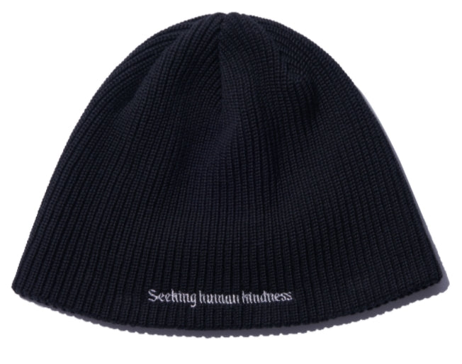 NOMANUAL(ノーマニュアル)   SLOGAN BEANIE - BLACK