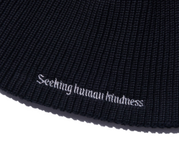 NOMANUAL(ノーマニュアル)   SLOGAN BEANIE - BLACK