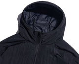 NOMANUAL(ノーマニュアル) NYLON PADDED HOODED ZIP UP JACKET - BLACK