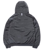 NOMANUAL(ノーマニュアル) NYLON PADDED HOODED ZIP UP JACKET - CHARCOAL