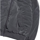 NOMANUAL(ノーマニュアル) NYLON PADDED HOODED ZIP UP JACKET - CHARCOAL
