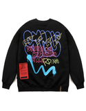 STIGMA(スティグマ)  NIGHTMARE OVERSIZED HEAVY SWEAT CREWNECK BLACK