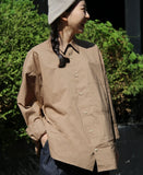 Q CUMBERS (キューカンバース)　CITY GUY SHIRTS/ Caramel brown