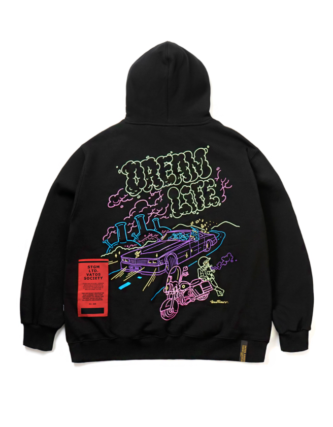 STIGMA(スティグマ)  DREAM LIFE OVERSIZED HEAVY SWEAT HOODIE BLACK
