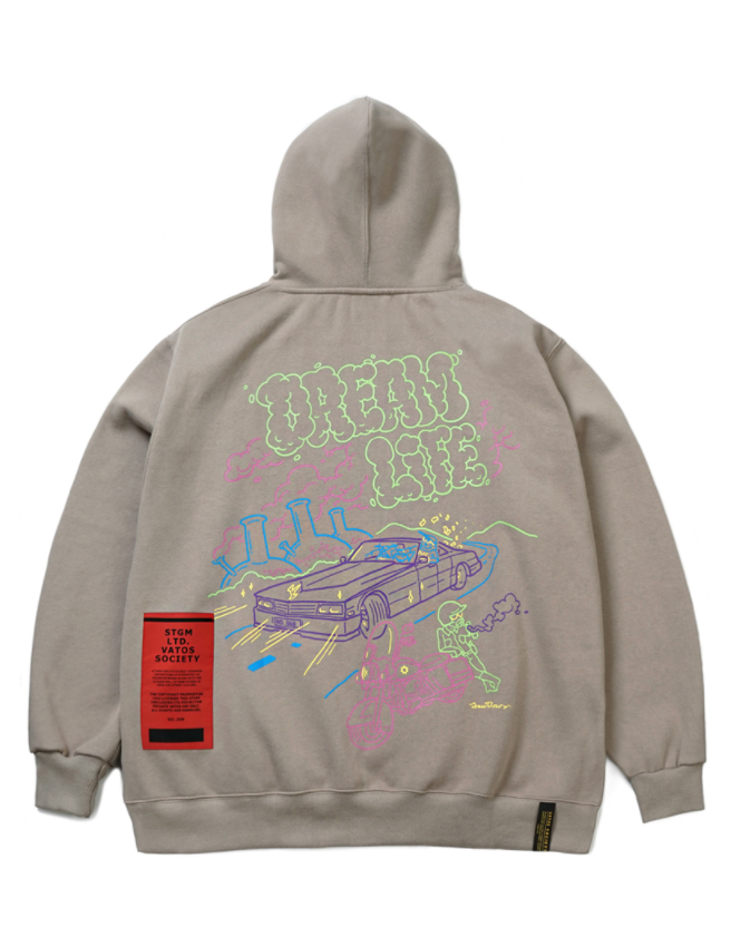 STIGMA(スティグマ)  DREAM LIFE OVERSIZED HEAVY SWEAT HOODIE BEIGE