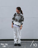 Q CUMBERS (キューカンバース)　TIE-DYE PULLOVER KNIT / Grey