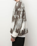 Q CUMBERS (キューカンバース)　TIE-DYE PULLOVER KNIT / Grey