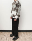 Q CUMBERS (キューカンバース)　TIE-DYE PULLOVER KNIT / Grey