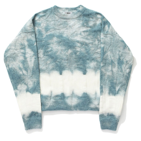 Q CUMBERS (キューカンバース)　TIE-DYE PULLOVER KNIT / Blue