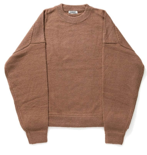 Q CUMBERS (キューカンバース)　OVERSIZED PULLOVER KNIT/ Cocoa