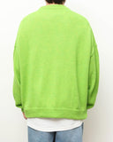 Q CUMBERS (キューカンバース)　OVERSIZED PULLOVER KNIT / Green