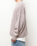 Q CUMBERS (キューカンバース)　OVERSIZED PULLOVER KNIT/ Oatmeal