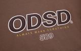 Odd Studio (オッドスタジオ)　ODSD LOGO HOODIE-BROWN