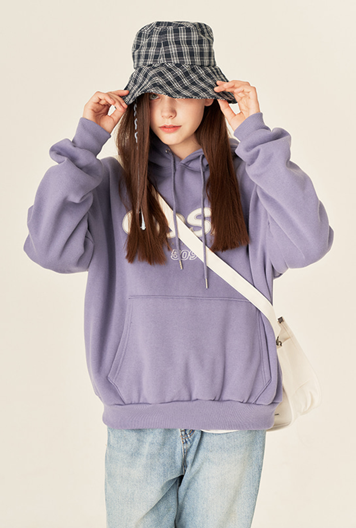 Odd Studio (オッドスタジオ)　ODSD LOGO HOODIE-PURPLE