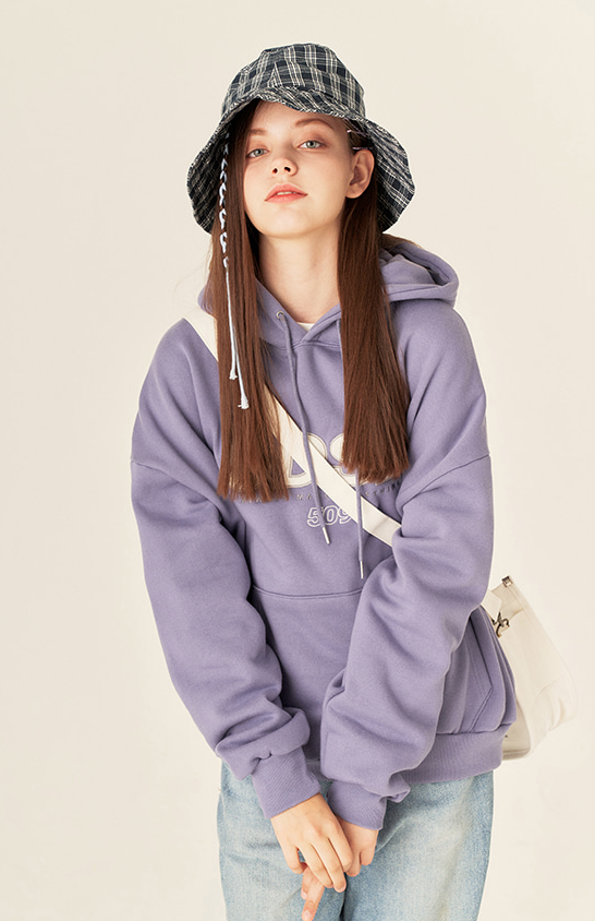 Odd Studio (オッドスタジオ)　ODSD LOGO HOODIE-PURPLE