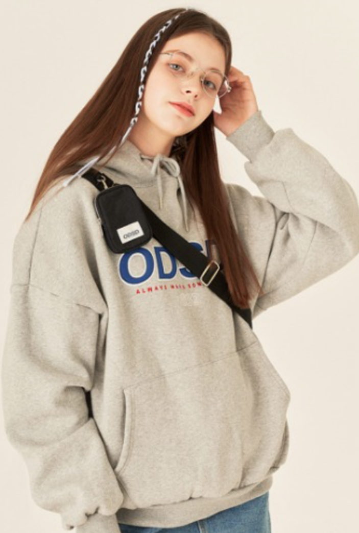 Odd Studio (オッドスタジオ)　ODSD LOGO HOODIE-GRAY