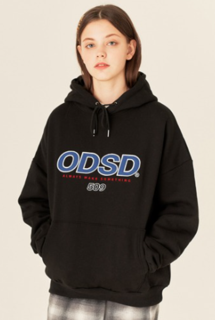 Odd Studio (オッドスタジオ)　ODSD LOGO HOODIE-BLACK
