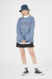 Odd Studio (オッドスタジオ)　ODSD APPLIQUE LOGO SWEATSHIRT-DUST BLUE