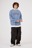 Odd Studio (オッドスタジオ)　ODSD APPLIQUE LOGO SWEATSHIRT-DUST BLUE