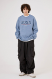 Odd Studio (オッドスタジオ)　ODSD APPLIQUE LOGO SWEATSHIRT-DUST BLUE
