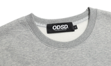Odd Studio (オッドスタジオ)　ODSD APPLIQUE LOGO SWEATSHIRT-GRAY