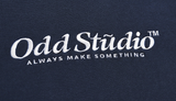 Odd Studio (オッドスタジオ)　STANDARD EMBROIDERED LOGO SWEATSHIRT-NAVY