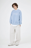 Odd Studio (オッドスタジオ)　STANDARD EMBROIDERED LOGO SWEATSHIRT-SKY BLUE