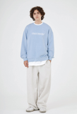 Odd Studio (オッドスタジオ)　STANDARD EMBROIDERED LOGO SWEATSHIRT-SKY BLUE