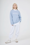 Odd Studio (オッドスタジオ)　STANDARD EMBROIDERED LOGO SWEATSHIRT-SKY BLUE